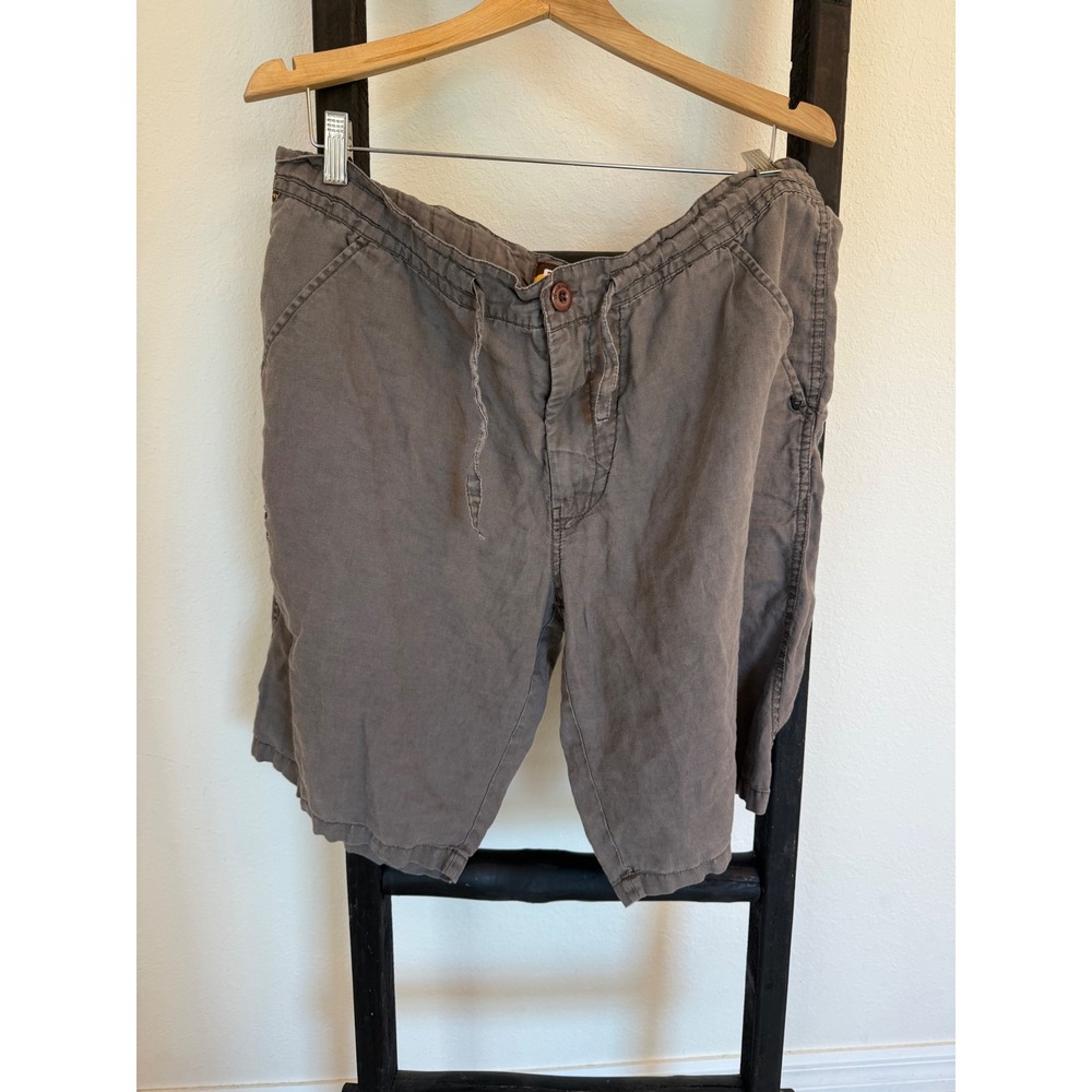 Y2K O'Neill Saint Nineteen52 Mens Brown Drawstring‎ Casual Shorts Size 38
